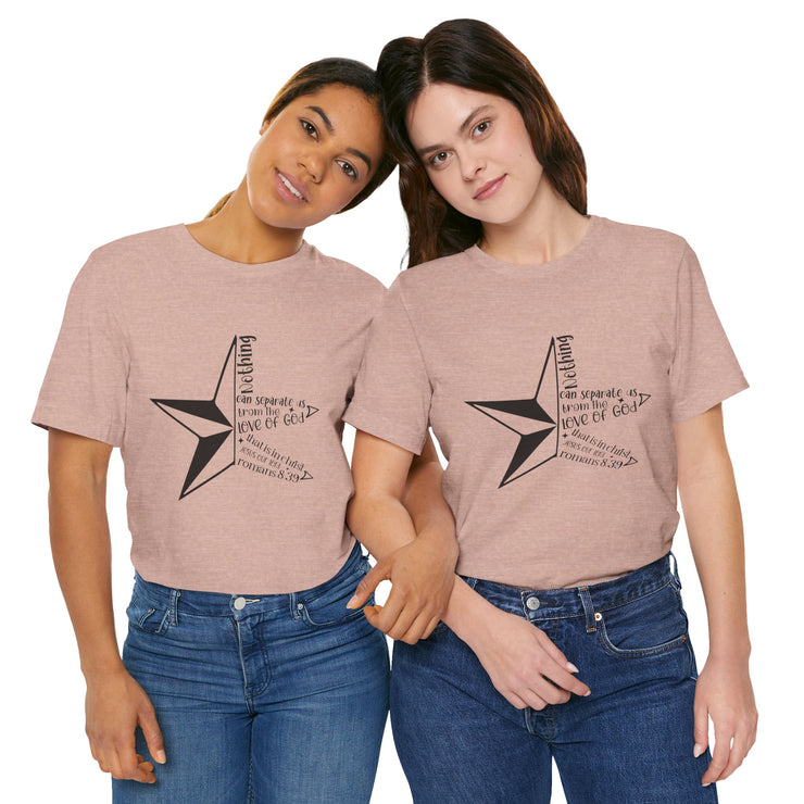 Inspirational Star Graphic Tee | Motivational Unisex Jersey Shirt, Casual Wear, Gift for Friends, Christian Design
