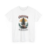 Oregon Graphic Tee - Vintage Style Unisex Cotton T-Shirt, Great for Nature Lovers, Casual Wear, USA States Design