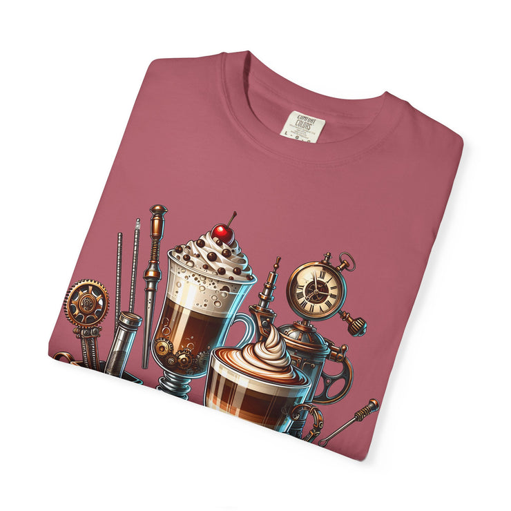 Coffee Lovers Unisex T-shirt, Cozy Café Style, Gift for Baristas, Perfect for Birthdays, Fun Beverage Art Tee