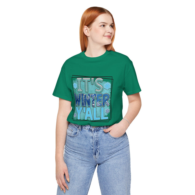 Winter Wonderland Unisex Tee, Cozy Winter Shirt, Holiday Gift for Friends, Seasonal Apparel, Cute Winter Graphic Tee