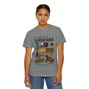 Cool Montana Graphic T-Shirt, Perfect for Travelers, Adventure Lovers, USA States Design