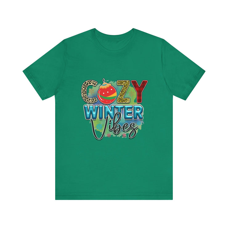 Cozy Winter Vibes Tee, Unisex Christmas T-Shirt, Holiday Gift, Winter Apparel,