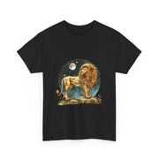 Majestic Lion Tee, Unisex Heavy Cotton Tee, Astrology T-Shirt, Animal Lover Gift, Birthday Present, Casual Style