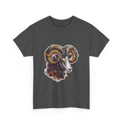Bohemian Ram Graphic Tee, Casual Apparel, Gift for Animal Lovers, Festival Wear, Unisex T-Shirt, Nature-Inspired Clothing