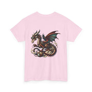 Dragon Graphic Tee, Unisex Cotton T-Shirt, Fantasy Shirt, Gift for Gamers, Cool Casual Wear, Dragon Lover Apparel