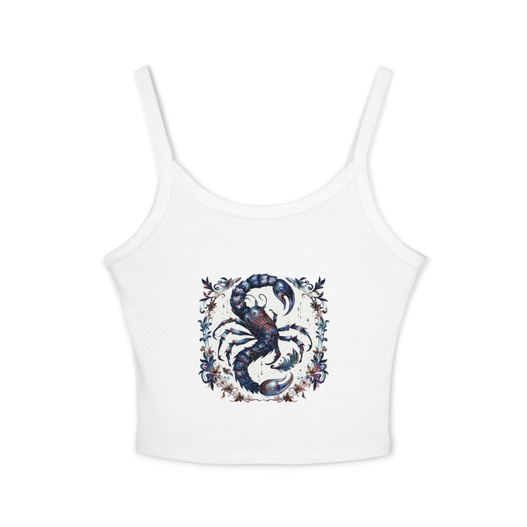 Lobster Print Women's Spaghetti Strap Tank Top | Beachwear, Summer Top, Casual Outfit, Gift for Seafood Lovers, Vacation