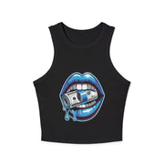 Bold Graphic Crop Tank Top - Statement Apparel for Parties, Festivals, Night Outs, Music Lovers, Trendy Summer Wear