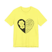 Heartfelt Love Quote Tee, Inspirational Unisex Shirt, Gifts for Her, Casual Outfit, Valentine/Anniversary Gift, Motivational Apparel