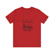 Inspirational Short Sleeve Tee - Love Never Fails, Christian Apparel, Faith-Based Gift,