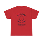 Missouri Bears Unisex Heavy Cotton Tee, Gift for Missouri Residents, State Pride Shirt, Casual Wear, Summer Tee, Vintage Style T-Shirt