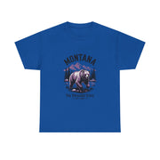 Montana Bear Graphic Tee | Unisex Heavy Cotton Tee, Adventure Shirt, Nature Lover Gift, Hiking Apparel, Travel Tee, Wilderness Wear, USA States Design