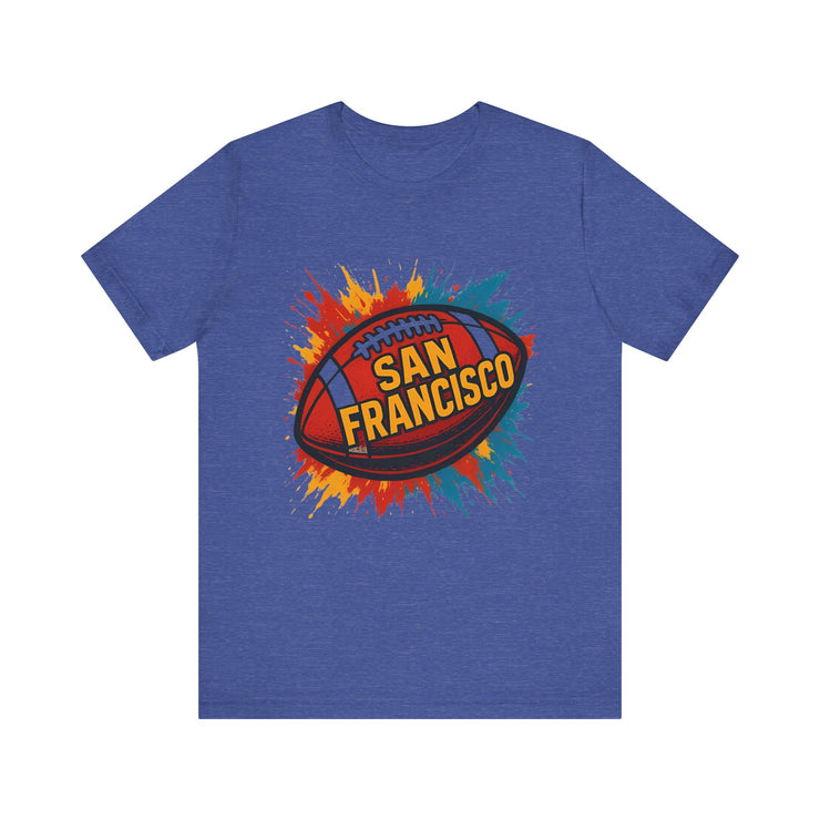 San Francisco Football Tee | Unisex Short Sleeve Shirt for Fans, Game Day Apparel, Sports Design, Casual Wear,