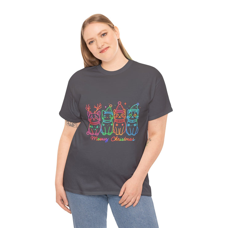 Festive Cat T-Shirt: Cozy Holiday Tee for Cat Lovers, Perfect Gift, Christmas Apparel, Unisex Christmas Tee, Cute Pet Lover Shirt