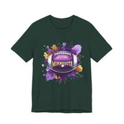 Minnesota Football Splash Tee, Unisex Short Sleeve, Sports Fan Shirt, Game Day Apparel, Football Design, Sports Design