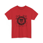 US Coast Guard Heavy Cotton Tee - Unisex, Apparel, Gift for Veterans, Nautical Spirit, Casual Wear, Summer Style
