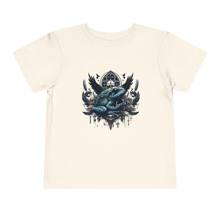 Toddler Short Sleeve Tee Featuring Unique Frog Design, Cute Kid's Top, Gift for Little Ones, Playful Graphic T-Shirt, Fun Nature Apparel