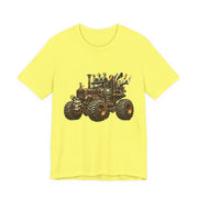 Rustic Tractor Graphic Tee, Farm Life Apparel, Unisex Jersey Tee, Country Style Shirt, Gift for Farmers, Car Design