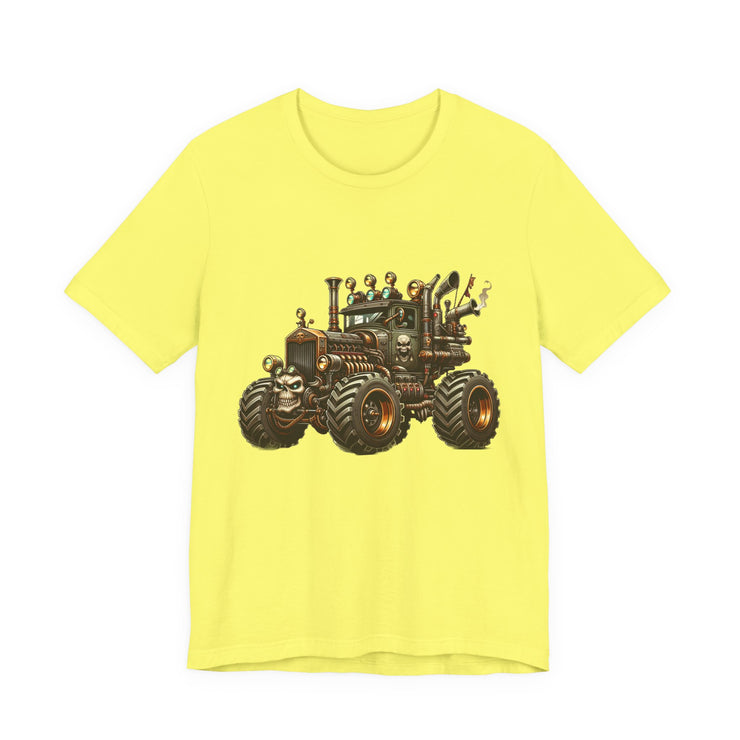 Rustic Tractor Graphic Tee, Farm Life Apparel, Unisex Jersey Tee, Country Style Shirt, Gift for Farmers, Car Design