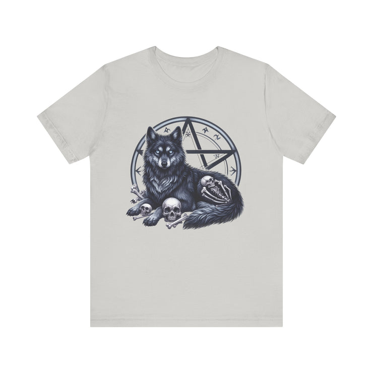 Gothic Wolf Tee | Unisex Graphic Shirt, Casual Outfit, Halloween Gift, Spooky Style, Animal Lover Apparel