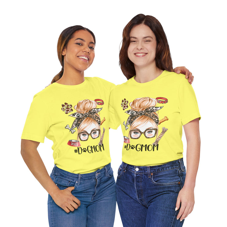Dog Mom Short Sleeve Tee, Dog Lover T-Shirt, Pet Owner Gift, Animal Lover Apparel, Unique Birthday Gift, Mothers Day