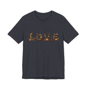 Love Typography Unisex Tee, Casual Love Shirt, Gift for Her, Heartfelt Tee, Valentine's Day Gift, Halloween Design