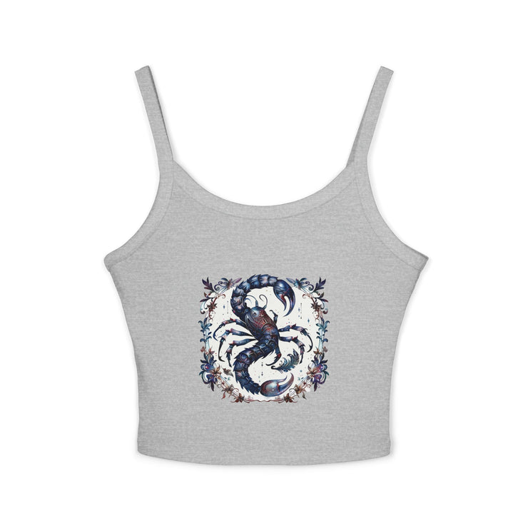 Lobster Print Women's Spaghetti Strap Tank Top | Beachwear, Summer Top, Casual Outfit, Gift for Seafood Lovers, Vacation