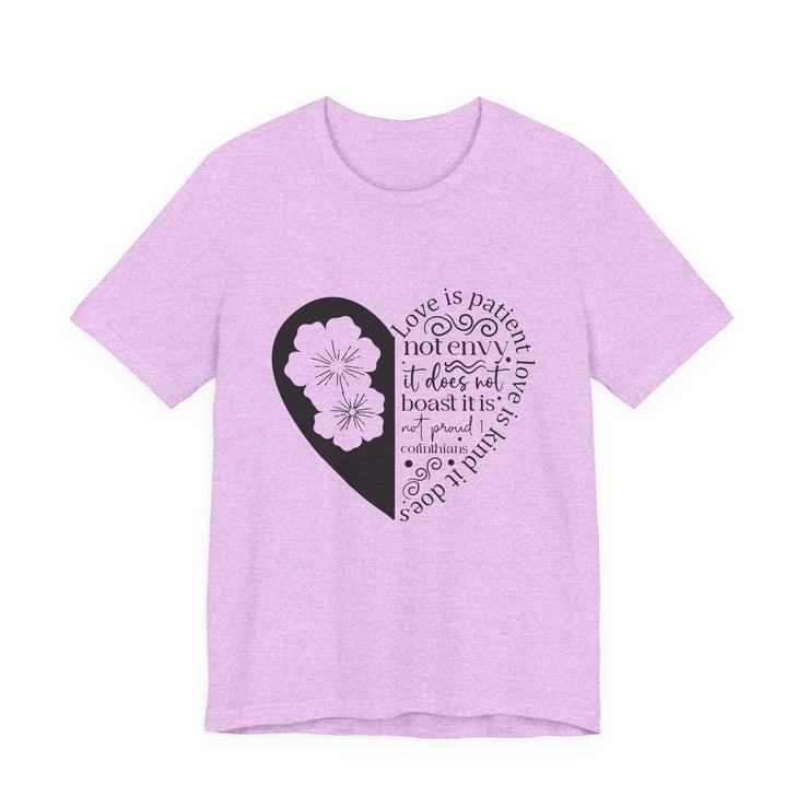 Heartfelt Love Quote Tee, Inspirational Unisex Shirt, Gifts for Her, Casual Outfit, Valentine/Anniversary Gift, Motivational Apparel