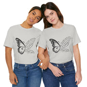 Inspirational Quote Tee, Motivational Shirt, Unisex Graphic T-Shirt, Gift for Her,Butterfly Love