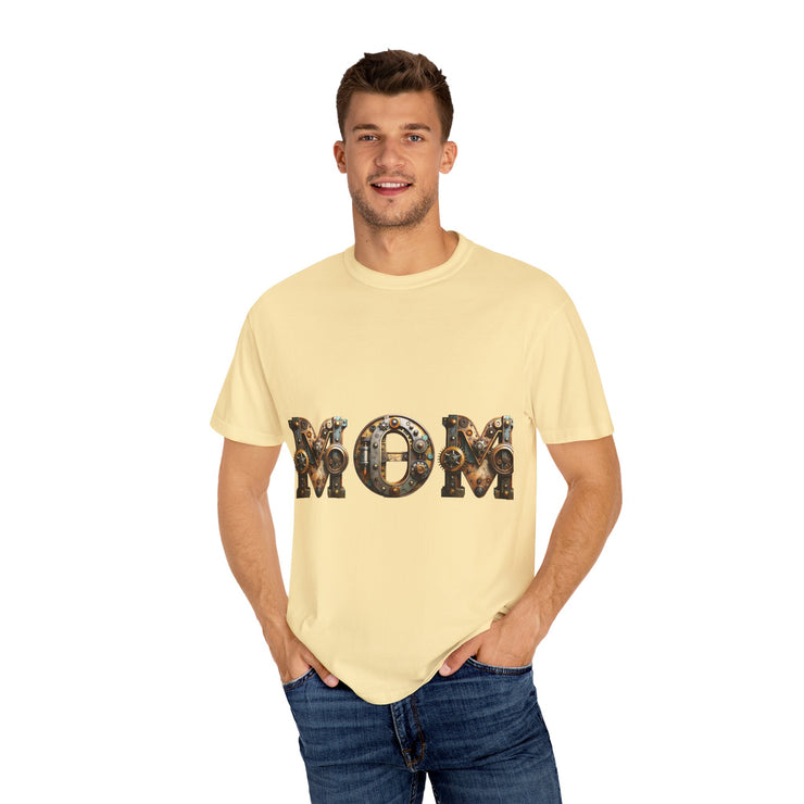Mom Themed Unisex Garment-Dyed T-Shirt, Perfect for Mother's Day, Casual Wear, Gift for Moms, Family Gatherings, Everyday Comfort