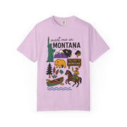 Cool Montana Graphic T-Shirt, Perfect for Travelers, Adventure Lovers, USA States Design