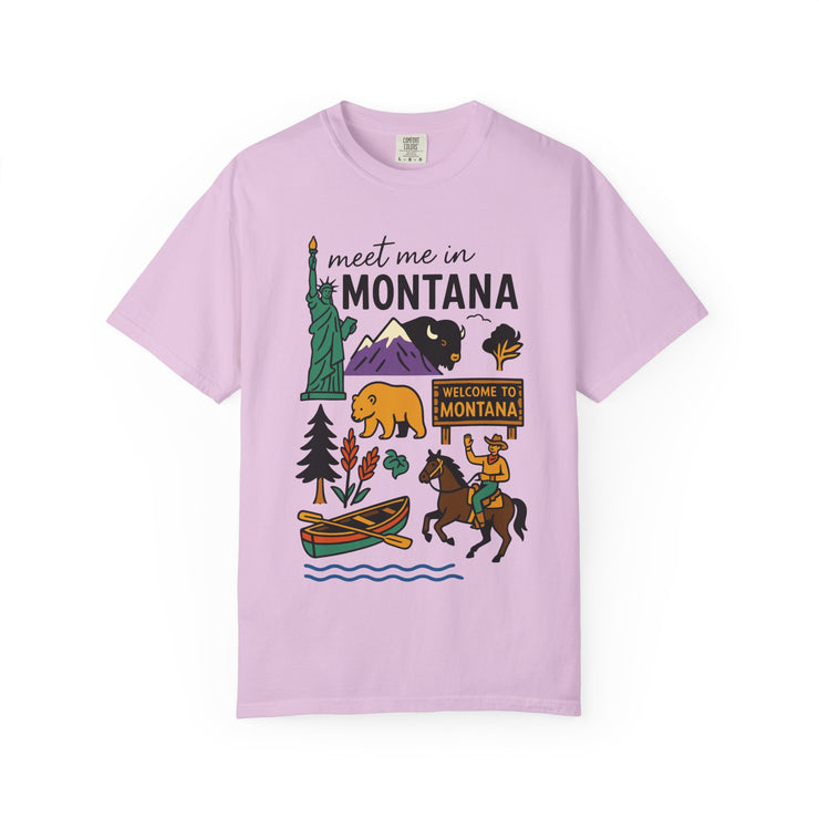 Cool Montana Graphic T-Shirt, Perfect for Travelers, Adventure Lovers, USA States Design