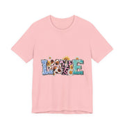 Love-Inspired Unisex Jersey Tee, Casual Wear, Gift for Her,  Sweetheart Gift, Summer Fashion, Festival Outfit