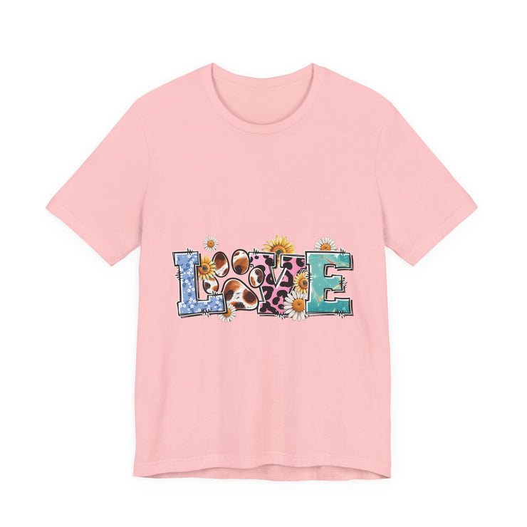 Love-Inspired Unisex Jersey Tee, Casual Wear, Gift for Her,  Sweetheart Gift, Summer Fashion, Festival Outfit