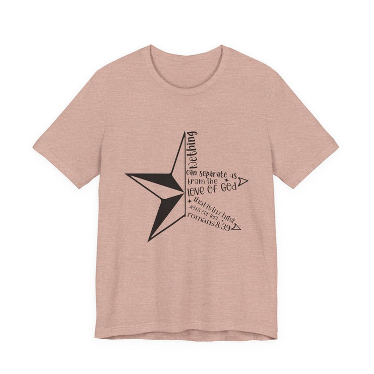 Inspirational Star Graphic Tee | Motivational Unisex Jersey Shirt, Casual Wear, Gift for Friends, Christian Design