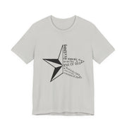Inspirational Star Graphic Tee | Motivational Unisex Jersey Shirt, Casual Wear, Gift for Friends, Christian Design