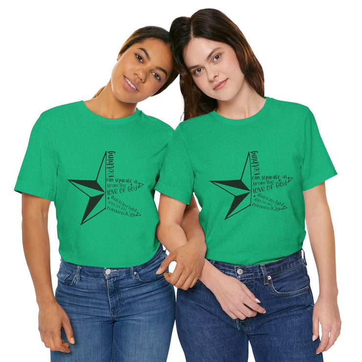 Inspirational Star Graphic Tee | Motivational Unisex Jersey Shirt, Casual Wear, Gift for Friends, Christian Design