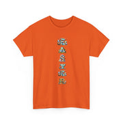 Colorful Cartoon Animal Unisex Heavy Cotton Tee - Gift for Animal Lovers, Cute T-Shirt for Kids & Adults, Fun Birthday, Casual Wear