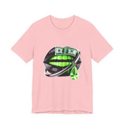 Green Glam Lip Graphic Tee | Unisex Jersey Short Sleeve Shirt, Fashion Tee, Trendy T-shirt, Gift for Her, Casual Wear