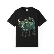 Bohemian Bull T-Shirt, Artistic Graphic Tee, Unisex Shirt for Cow Lovers, Gift for Occasions, Casual Wear, Eco-Friendly Style