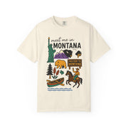 Cool Montana Graphic T-Shirt, Perfect for Travelers, Adventure Lovers, USA States Design