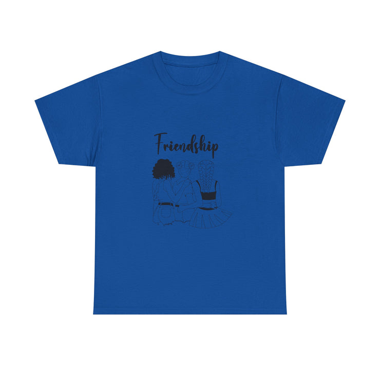 Friendship Unisex Heavy Cotton Tee - Perfect Gift for Friends, Casual Wear, Celebration Tees, Summer Fashion, Unique Friendship Gift