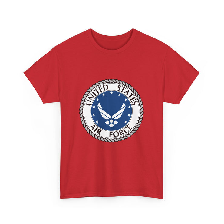 US Air Force Unisex Heavy Cotton Tee - Patriotic Apparel, Veteran Gift, Military T-Shirt, Casual Wear, Everyday Comfort