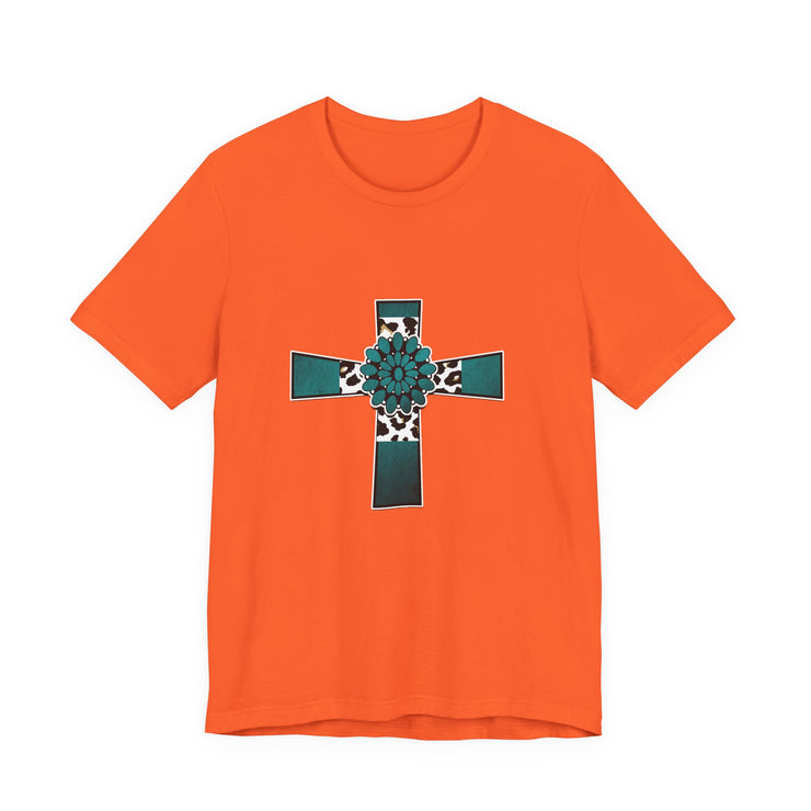 Stylish Religious Cross Tee, Unisex Trendy Shirt for Faith & Inspiration, Perfect Gift for Easter, Baptism, or Everyday Wear