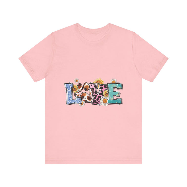 Love-Inspired Unisex Jersey Tee, Casual Wear, Gift for Her,  Sweetheart Gift, Summer Fashion, Festival Outfit