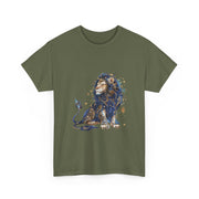 Majestic Lion Unisex Heavy Cotton Tee, Animal Lover Shirt, Eco-Friendly Gift, Casual Wear, Wildlife T-Shirt, Birthday Apparel