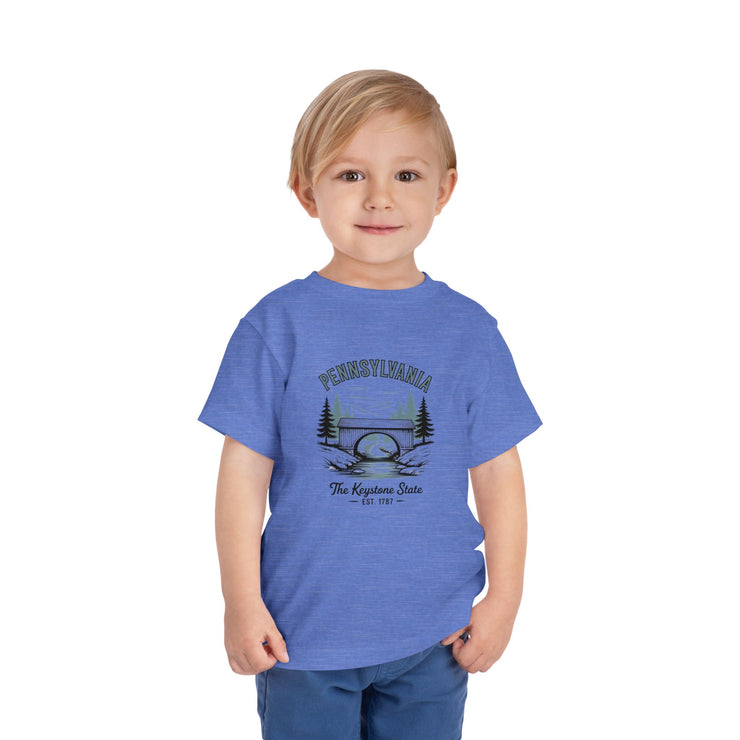 Pennsylvania Adventure Toddler Tee, Cute Kids Shirt, Gift for Little Explorers, Vacation Outfit, USA States Design