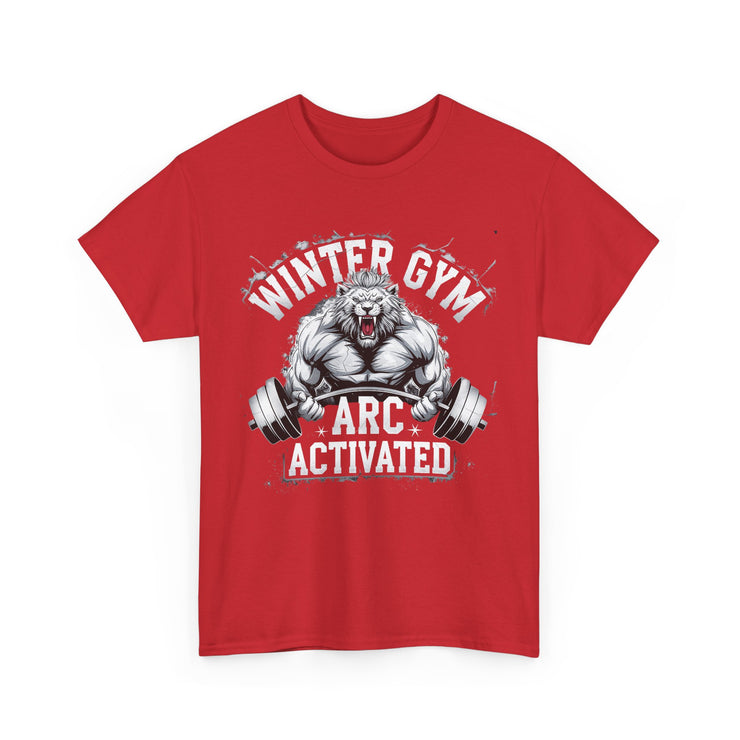Winter Gym Arc Activated T-Shirt | Unisex Heavy Cotton Tee for Fitness Enthusiasts, Casual Wear, Weightlifting Gift, Workout Apparel, [...]