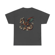 Dragon Graphic Tee, Unisex Cotton T-Shirt, Fantasy Shirt, Gift for Gamers, Cool Casual Wear, Dragon Lover Apparel