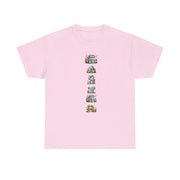 Colorful Cartoon Animal Unisex Heavy Cotton Tee - Gift for Animal Lovers, Cute T-Shirt for Kids & Adults, Fun Birthday, Casual Wear