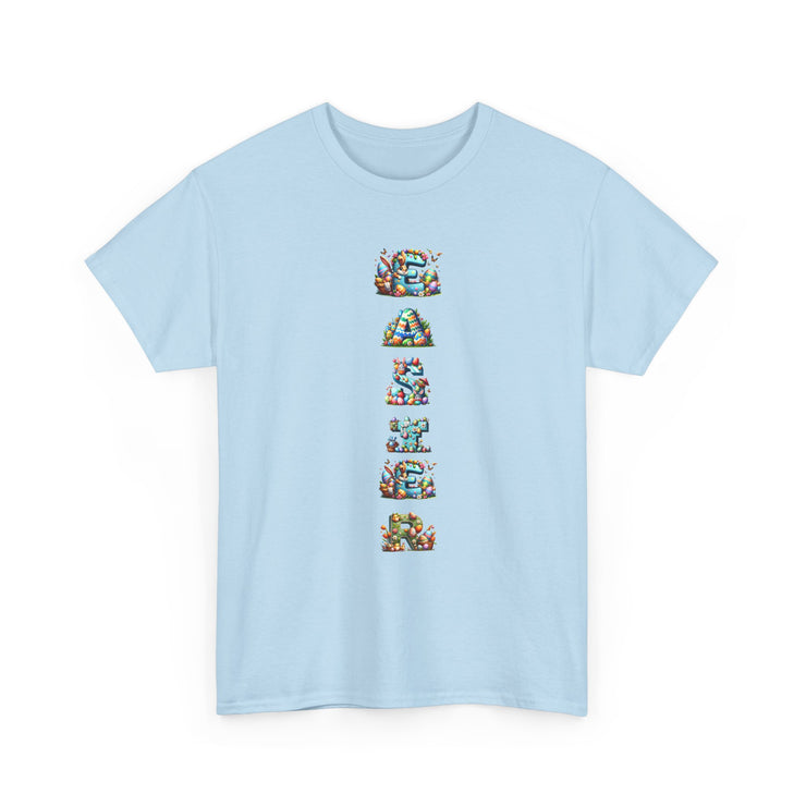 Colorful Cartoon Animal Unisex Heavy Cotton Tee - Gift for Animal Lovers, Cute T-Shirt for Kids & Adults, Fun Birthday, Casual Wear
